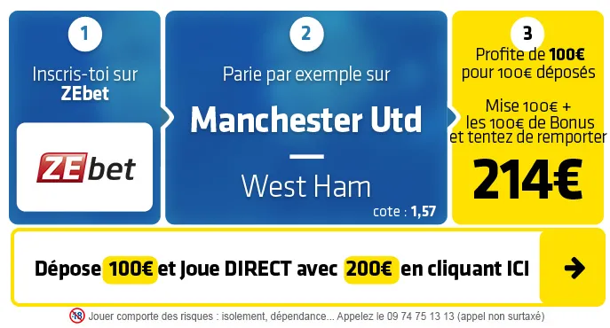 pronostic manchester united west ham