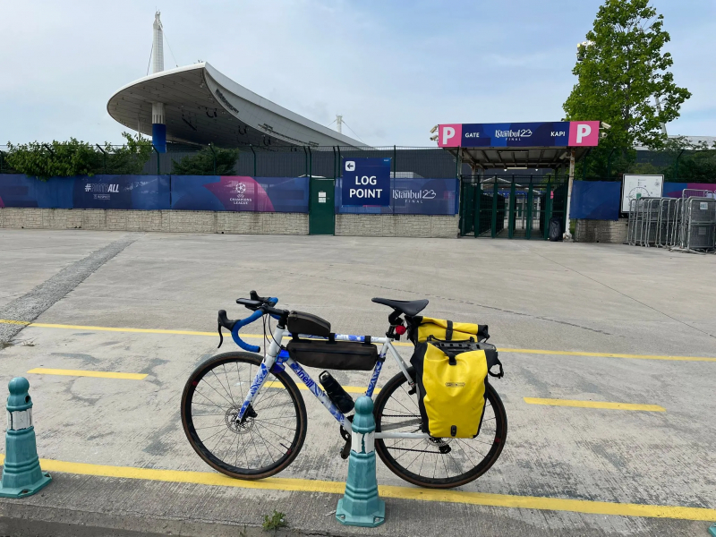 Le vélo de Francesco Tosato, fan de l'Inter