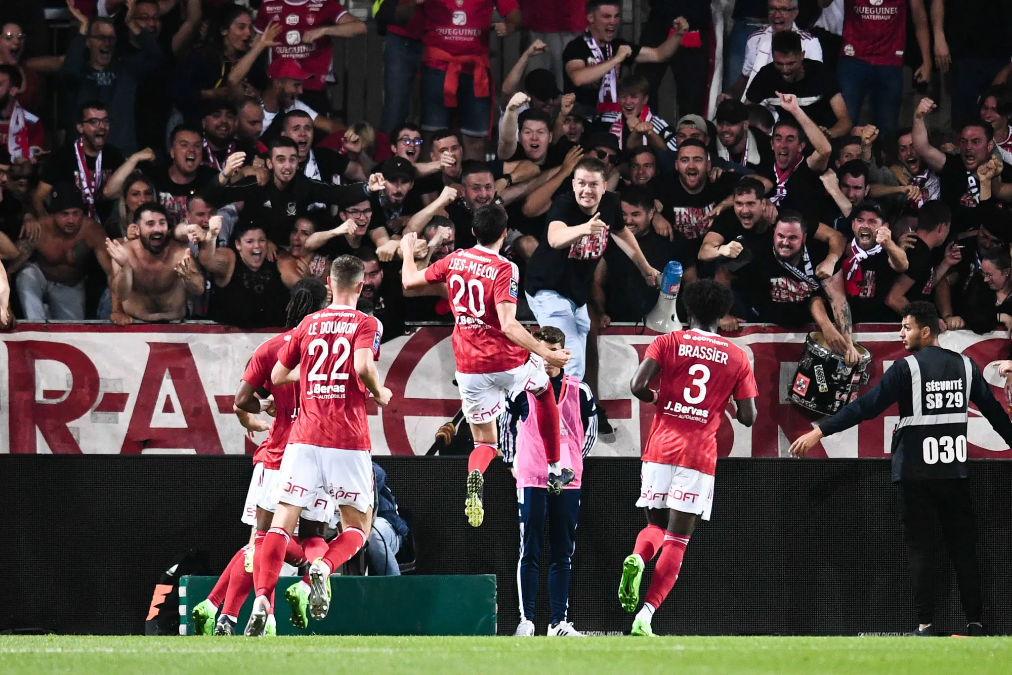 20 Pierre LEES MELOU (sb29) during the Ligue 1 Uber Eats match between Brest and Marseille at Stade Francis Le Ble on August 14, 2022 in Brest, France. (Photo by Philippe Lecoeur/FEP/Icon Sport) - Photo by Icon sport