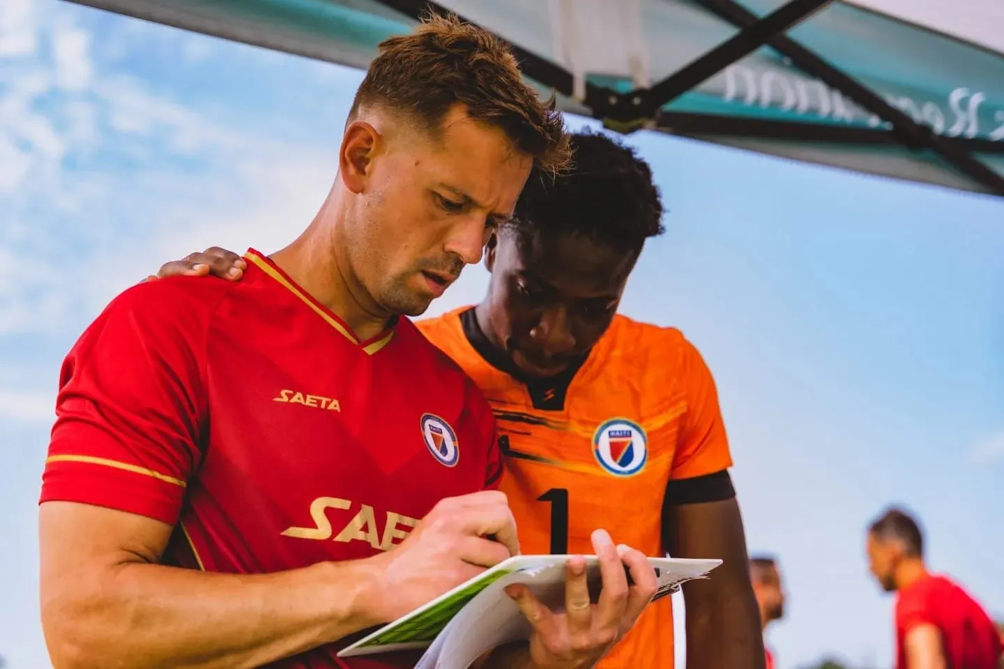 Valentin Houdou et Alexandre Pierre à l&rsquo;entraînement &#8211; crédit : FHF / Valentin Houdou