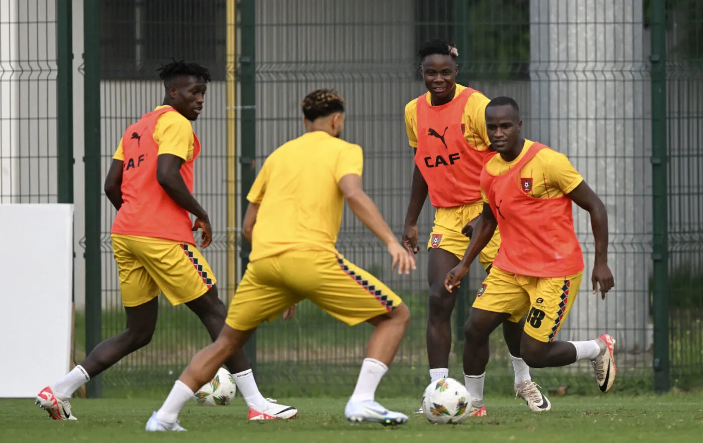 Famana Quizera of Guinea Bissau during the 2023 Africa Cup of Nations training session for Guinea Bissau at Lycee Classique de Cocody in Abidjan on 12 January 2024 - Photo by Icon Sport