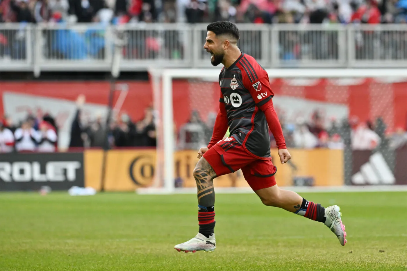 Lorenzo Insigne a marqué 100% des buts du Toronto FC