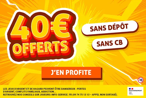 40€ à récupérer sans déposer d’argent pour parier sur les 3 derniers quarts de finale de l’Euro !