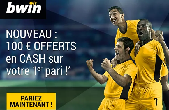 Nouveau : 100€ sans risque pour parier chez Bwin !