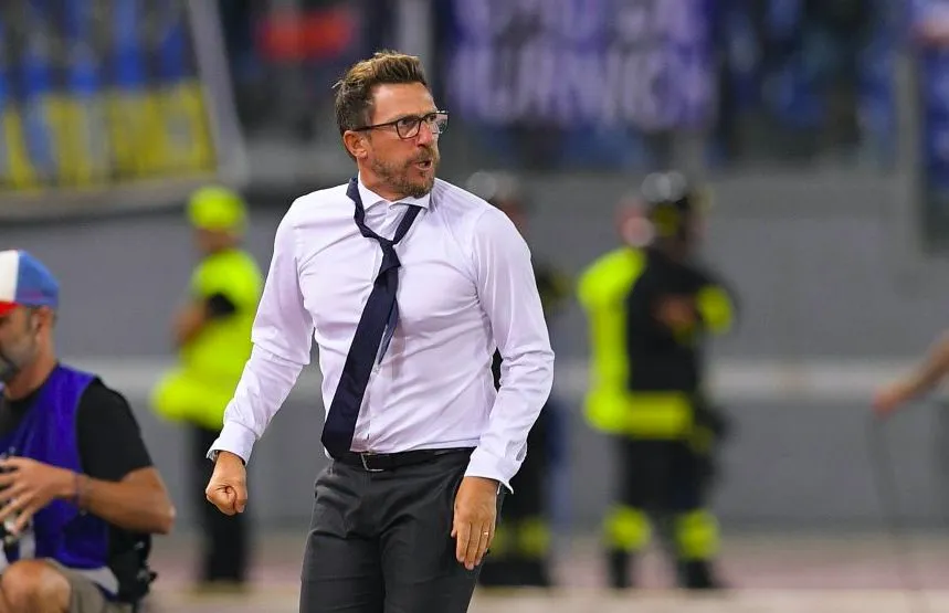 Di Francesco s'est fracturé la main gauche sur l'égalisation de la Roma