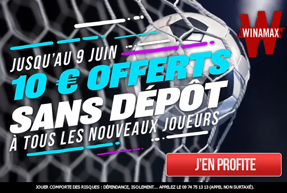 EXCEPTIONNEL : 10€ offerts sans sortir la CB + 100€ remboursés en CASH sur votre 1er pari