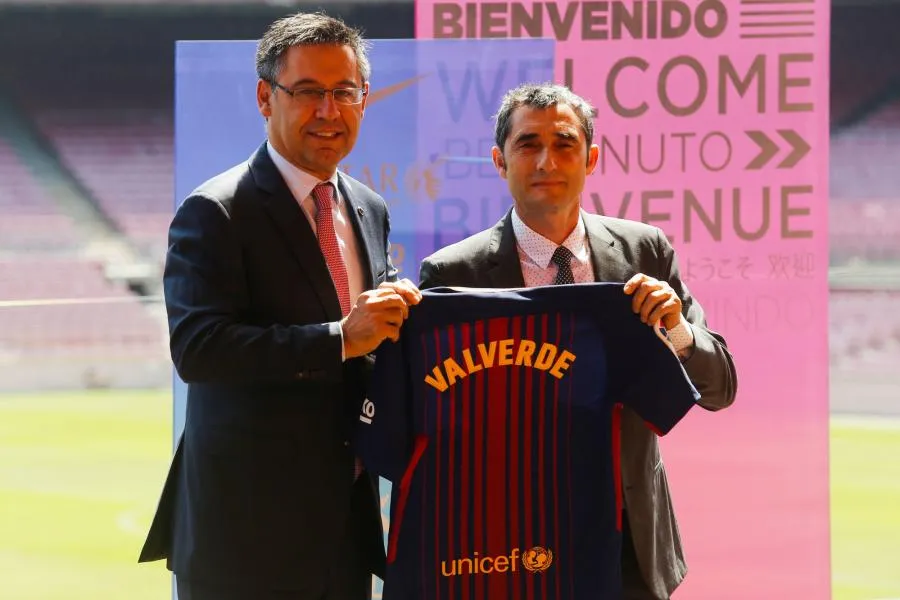 Bartomeu conforte Valverde sur le banc du Barça