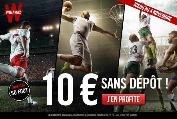 ÉDITION LIMITÉE : 10€ offerts GRATUITEMENT chez Winamax !