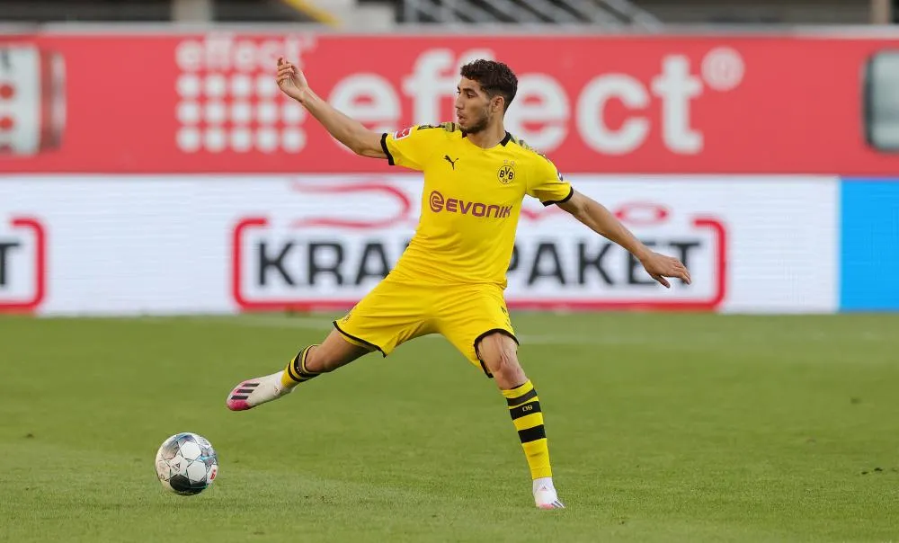 Achraf Hakimi, meilleur sprinteur de Bundesliga