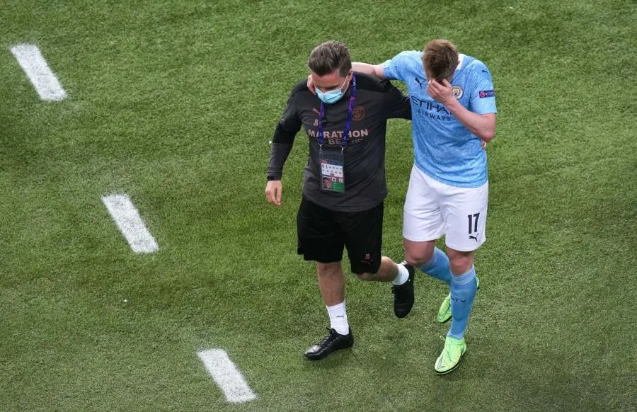 Nez cassé et fracture de la pommette pour Kevin De Bruyne