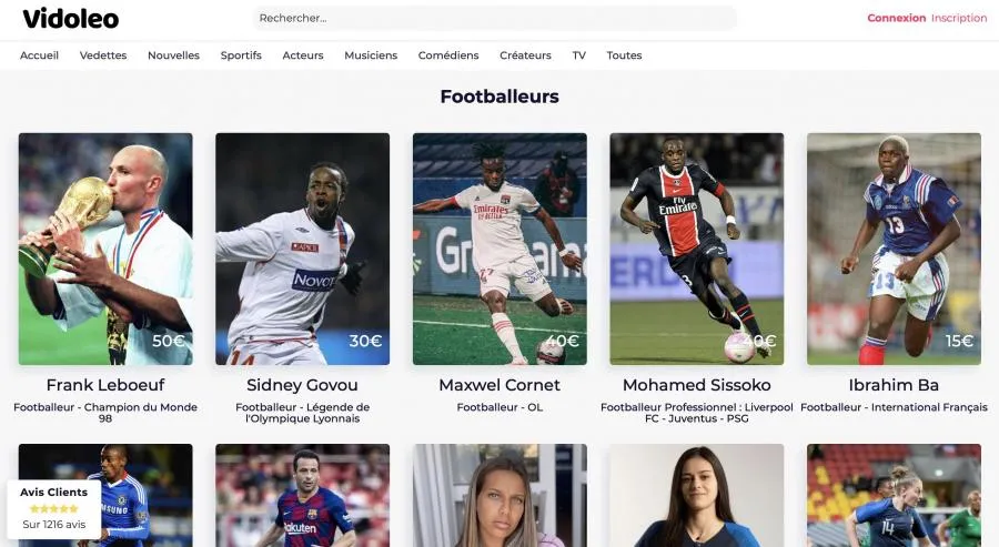 Le foot entre dans le game des dédicaces vidéos personnalisées