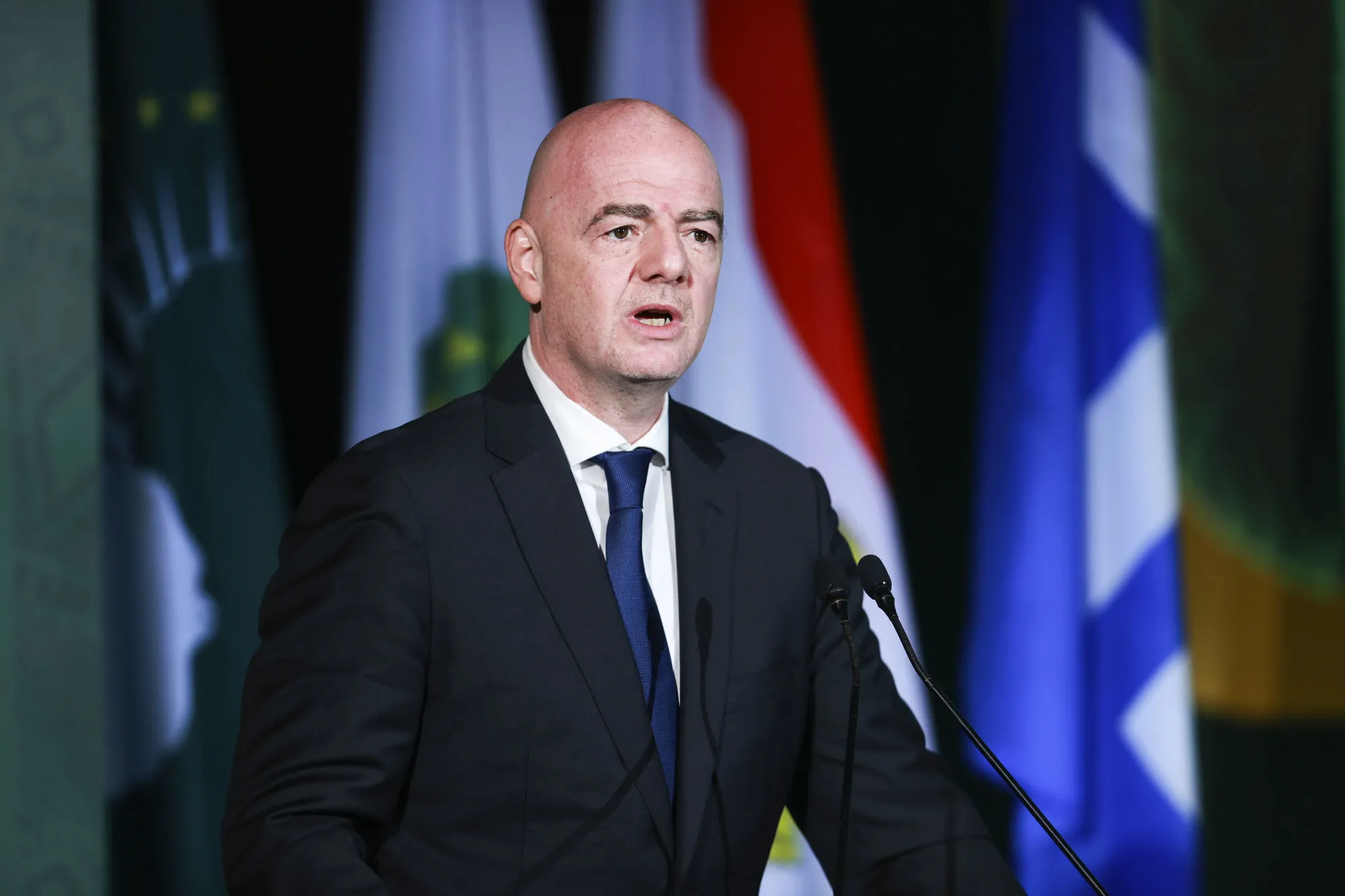 Selon Infantino, avec un Mondial tous les deux ans, les Africains ne seraient «<span style="font-size:50%">&nbsp;</span>plus obligés de traverser la Méditerranée »